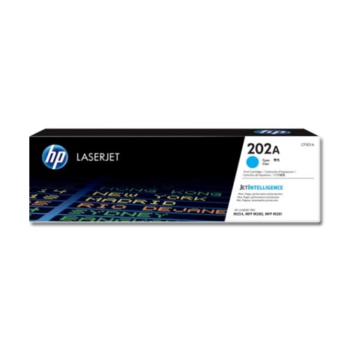 HP 202A Cyan Original LaserJet Toner Cartridge