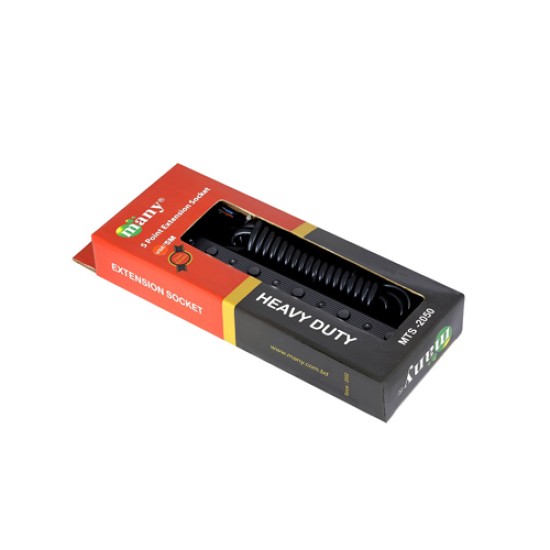Many MTS-2050-2P/5m 3Pin Socket Multi Plug