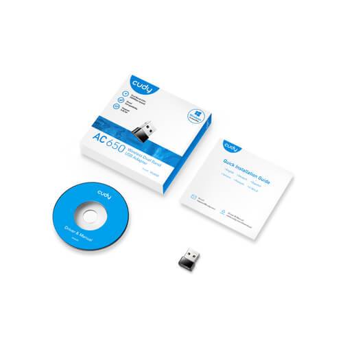 Cudy WU650 650Mbps Wi-Fi Dual Band USB Adapter