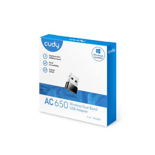 Cudy WU650 650Mbps Wi-Fi Dual Band USB Adapter