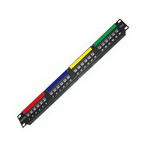 Dintek Cat6 24-Port Modular Patch Panel | 1406-00011PC6