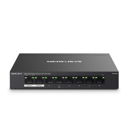 Mercusys MS108GP 8-Port PoE Gigabit Desktop Switch
