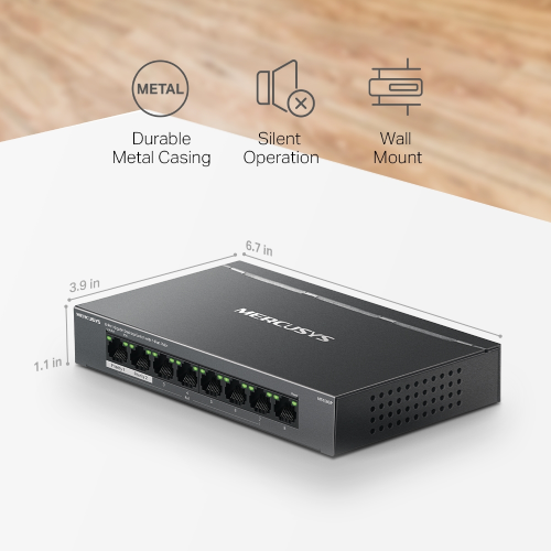 Mercusys MS108GP 8-Port PoE Gigabit Desktop Switch