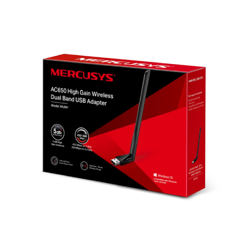 Mercusys MU6H AC650 High Gain Wireless Dual Band USB Adapter