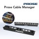 Prose CM10-211-1U Cable Manager 1U Black Front Duck