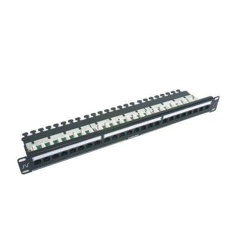 Prose CP60-112-11 Patch Panel 1U 24P Unshielded Dust Cover with 24pcs Cat6 Module