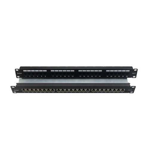 Prose CP60-112-11 Patch Panel 1U 24P Unshielded Dust Cover with 24pcs Cat6 Module