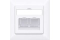 Prose WF11-221-WH Faceplate Plane Dual Port White 