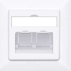 Prose WF11-221-WH Faceplate Plane Dual Port White 