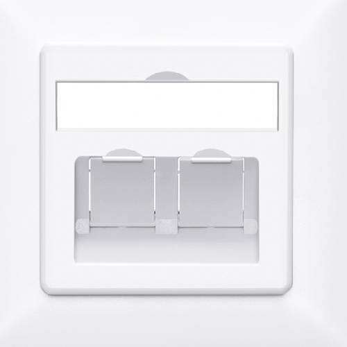 Prose WF11-221-WH Faceplate Plane Dual Port White 