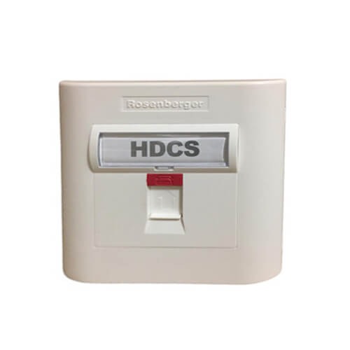 Rosenberger HDCS Single Shutter Faceplate