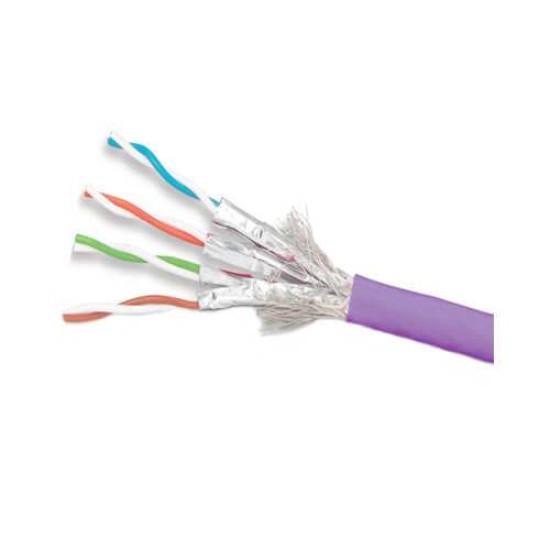 Safenet Cat7 S/FTP LSZH Solid Cable 23AWG Purple 305M Roll | 52-5351PL