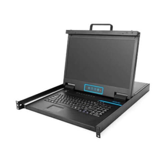 SafeNet SN-KC7816S Full HD 18.5 Inch Widescreen LCD 16-Port TP KVM Over IP