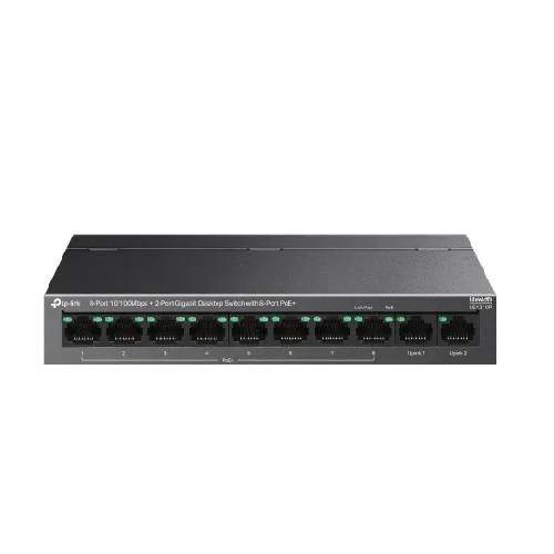 TP-Link LS1210P 8-Port PoE Desktop Switch With 2-Port Gigabit