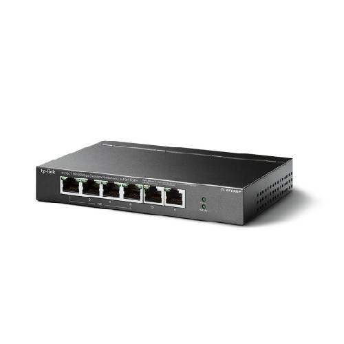 TP-Link TL-SF1006P 6-Port 10/100Mbps Desktop PoE Switch with 4-Port PoE+