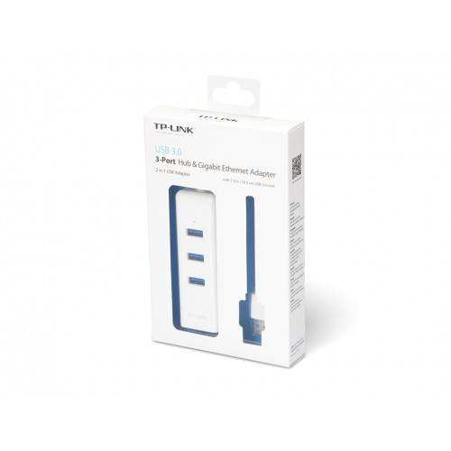 TP-Link UE330 USB 3 Port HUB With Gigabit Ethernet Port
