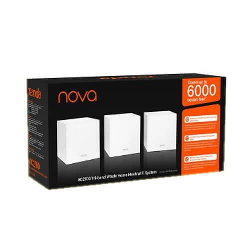 Tenda Nova MW12 3-Pack AC2100 Tri-band Whole Home Mesh WiFi System
