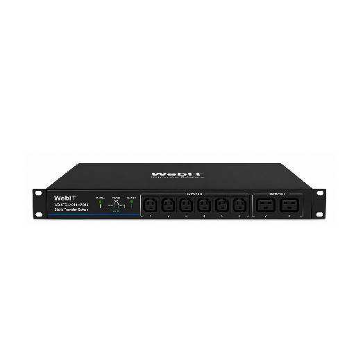 WebIT WB-STS-6C13+2C19 8-Port Static Transfer Switch