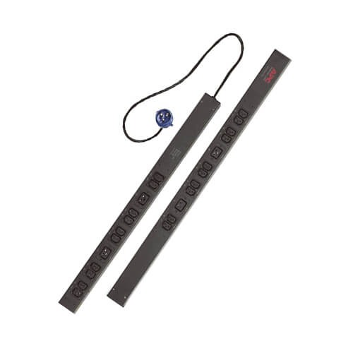 APC 24-Port PDU | AP7553 Rack PDU, Basic, Zero U, 32A, 230V, (20)C13 & (4)C19