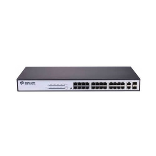 BDCOM S1226-24P 24-Port Unmanaged POE Switch