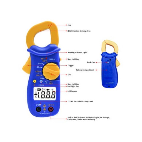 Chy-88A Test Auto-Ranging Electrical Meter Digital Multi Clamp Meter