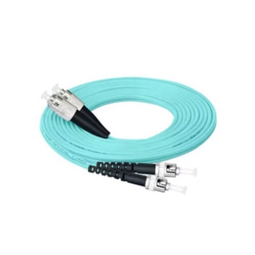 ST-ST 5M OM3 Multimode Duplex Fiber Patch Cord Cable